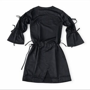 Izzue Collection Tie Sleeve Black Dress